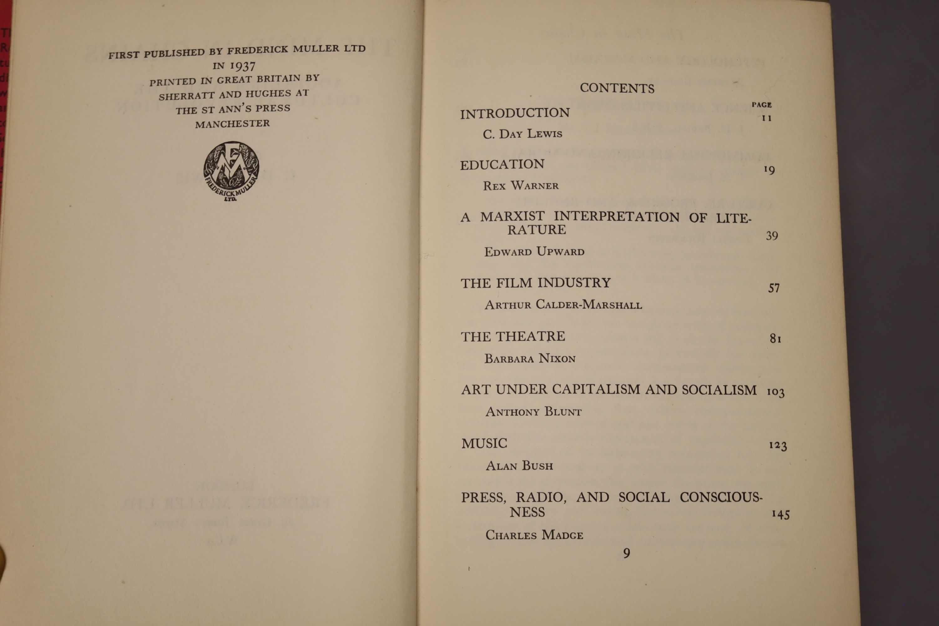 Yeats, William Butler - Last Poems, one of 2000, 8vo, cloth, MacMillan, London 1940; Read, Herbert( (editor) - Surrealism, 8vo, cloth,